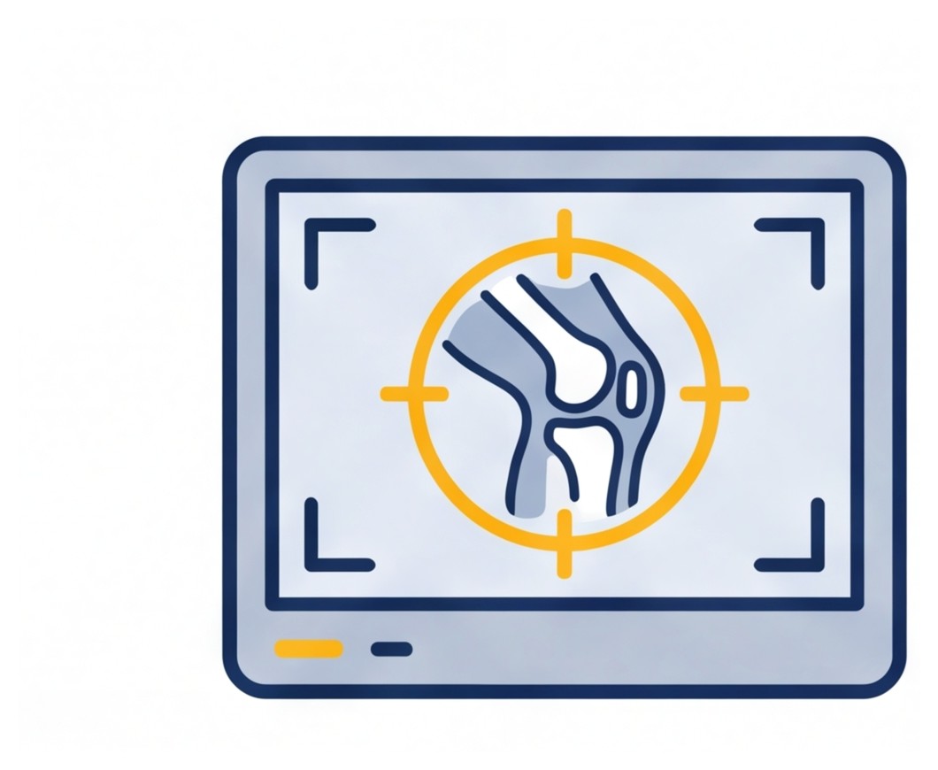 Joint with precision targeting crosshairs