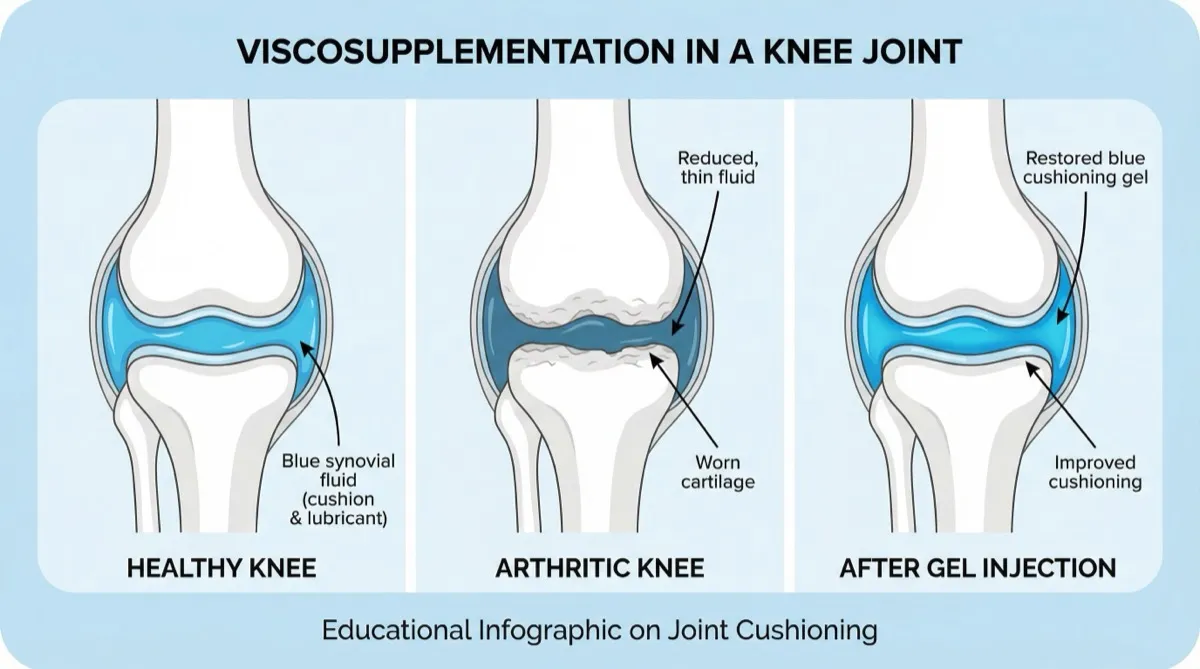 natural lubricant for knee joint Viscosupplementation: The Complete Guide to Gel Injections for Knee Pain