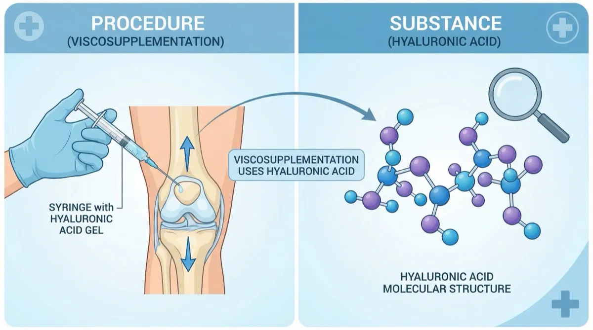 Viscosupplementation vs Hyaluronic Acid: What's the Difference?