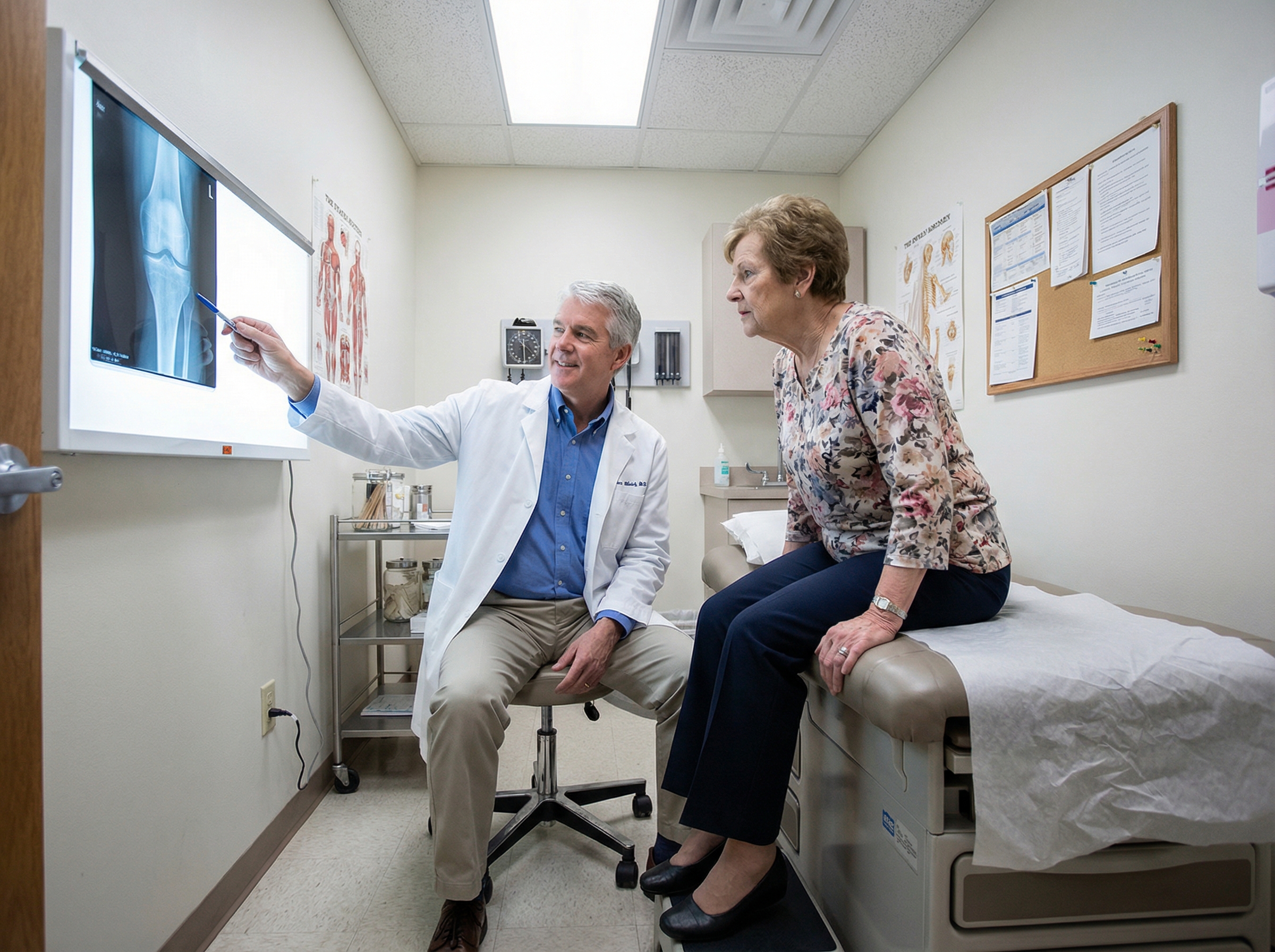 Doctor explaining treatment options